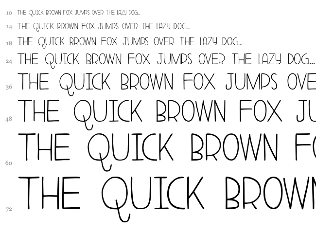 DK Aderyn font waterfall